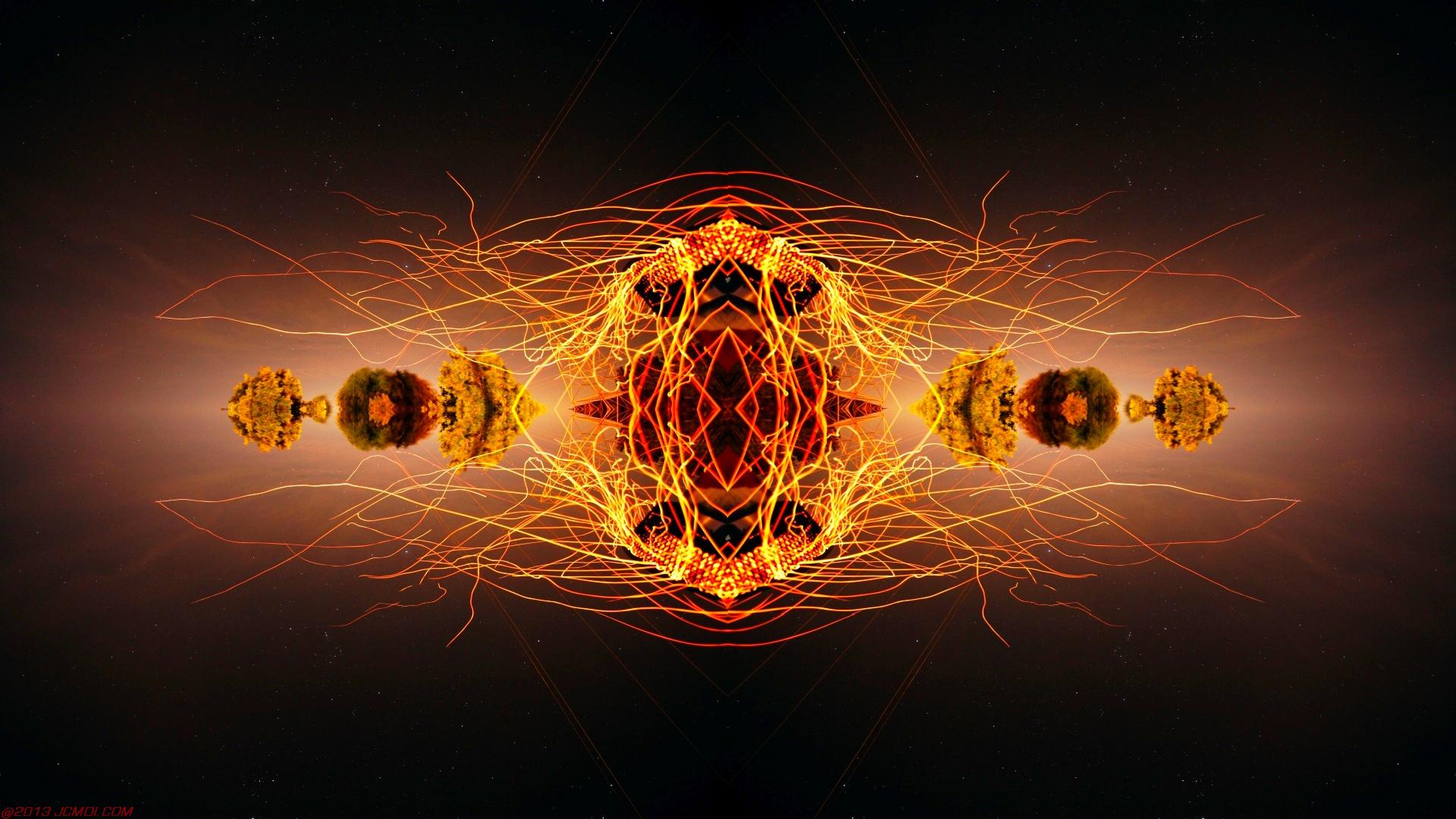 Chimney Sparks Abstract Artwork Timelapse Still Images
